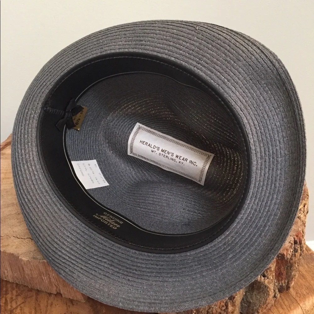 Vintage Fedora Hat Genuine Milan New Old Stock